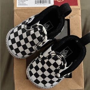 Vans Baby Black and White Checkered Sneakers